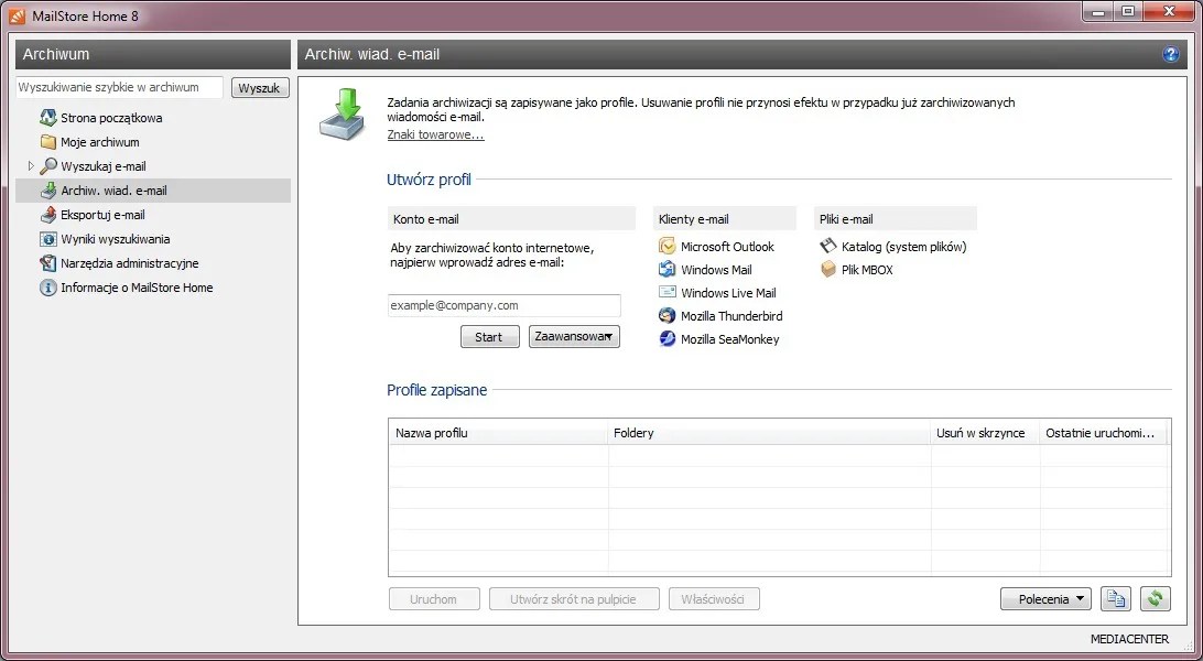 MailStore Home 9.7 Download Télécharge Clients EMail